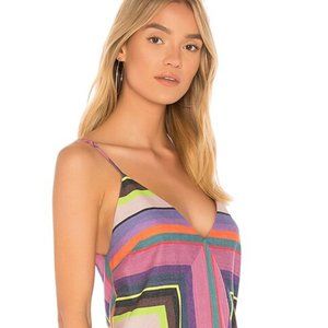 EUC Mara Hoffman Georgia Dress Sz S Rainbow colorful stripes